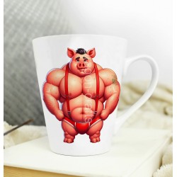 Short Latte Mug - Pig(6)