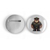 25mm Round Metal Badge - Cop (1)