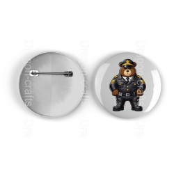 25mm Round Metal Badge - Cop (2)