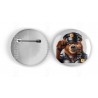 25mm Round Metal Badge - Cop (5)