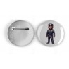 25mm Round Metal Badge - Cop (9)