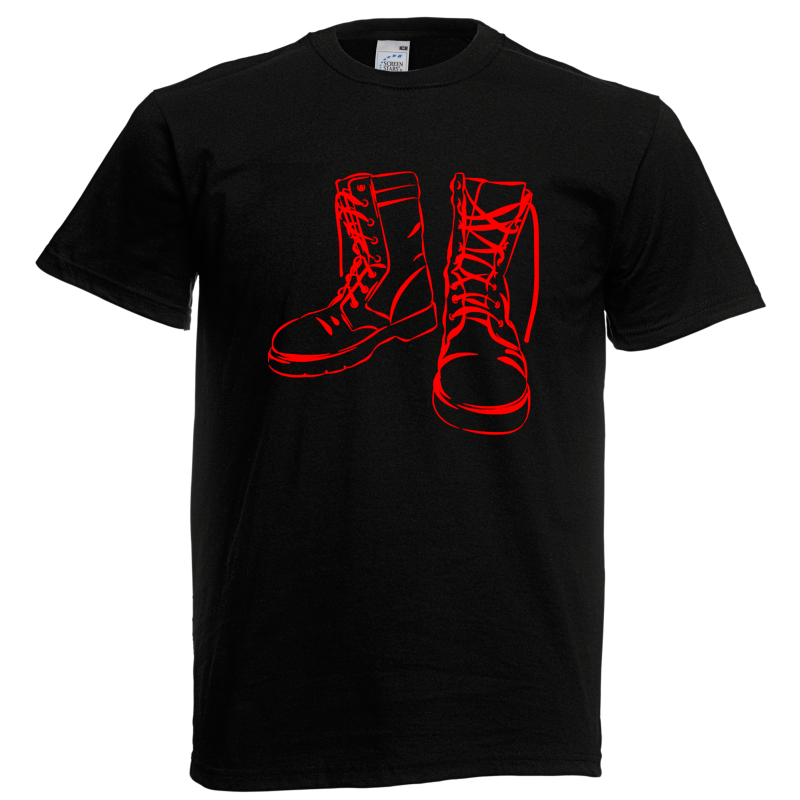 Adult General T-Shirt -boot - army Adult General T-Shirt -boot - army