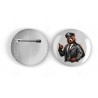 25mm Round Metal Badge - Cop (14)