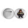 25mm Round Metal Badge - Cop (17)
