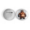25mm Round Metal Badge - Cowboy(2)