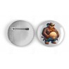 25mm Round Metal Badge - Cowboy(6)