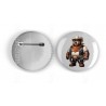25mm Round Metal Badge - Cowboy(8)