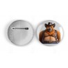25mm Round Metal Badge - Cowboy(11)