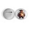 25mm Round Metal Badge - Cowboy(13)