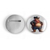 25mm Round Metal Badge - Cowboy(15)