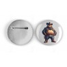25mm Round Metal Badge - Cowboy(17)