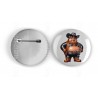 25mm Round Metal Badge - Cowboy(18)