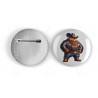 25mm Round Metal Badge - Cowboy(19)