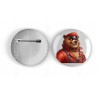 25mm Round Metal Badge - Leather (19)