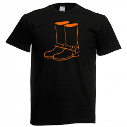 Adult General T-Shirt -boot - outline harnes