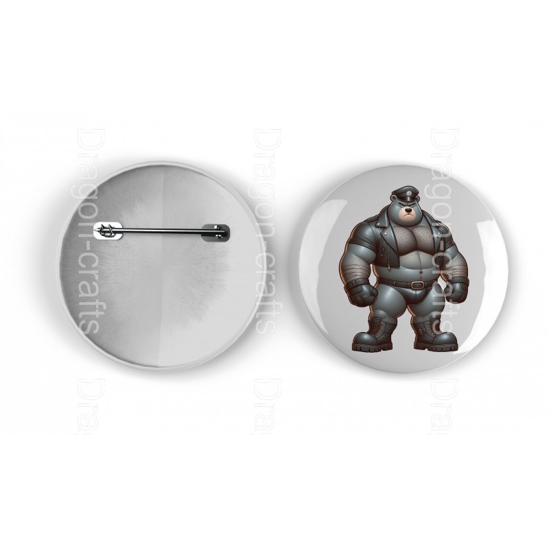 25mm Round Metal Badge - Leather (59) 25mm Round Metal Badge - Leather (59)