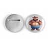 25mm Round Metal Badge - Lumberjack(7)