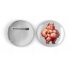 25mm Round Metal Badge - Pig(3)
