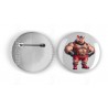 25mm Round Metal Badge - Pig(5)