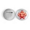 25mm Round Metal Badge - Pig(6)
