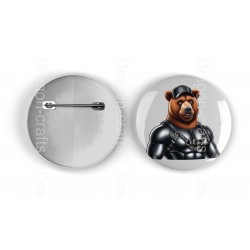 25mm Round Metal Badge - Rubber(1)