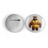 25mm Round Metal Badge - Rubber(2)