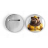 25mm Round Metal Badge - Rubber(3)