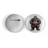25mm Round Metal Badge - Rubber(6)