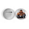25mm Round Metal Badge - Rubber(8)