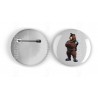 25mm Round Metal Badge - Rubber(11)