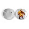 25mm Round Metal Badge - Rubber(13)