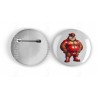 25mm Round Metal Badge - Rubber(14)
