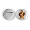 25mm Round Metal Badge - Rubber(19)