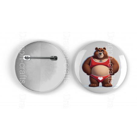 25mm Round Metal Badge - Underwear(2)