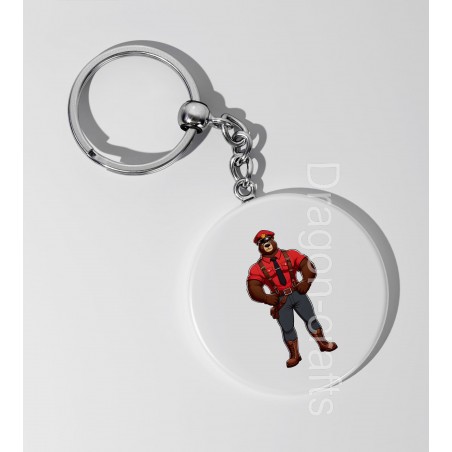 35mm Round Keyring - Cop (12)