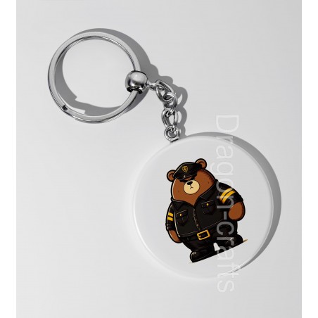 35mm Round Keyring - Cop (15)