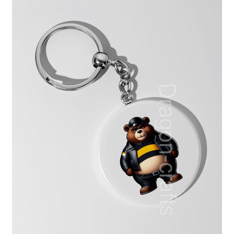 35mm Round Keyring - Cop (16)