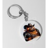 35mm Round Keyring - Cowboy(3)
