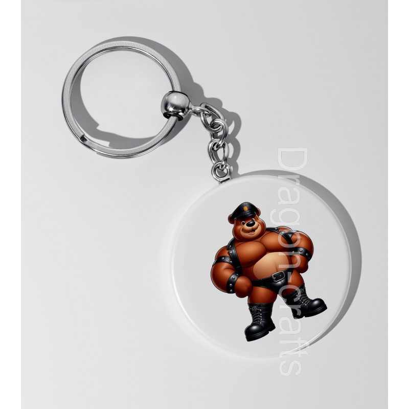 35mm Round Keyring - Leather (7) 35mm Round Keyring - Leather (7)