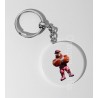 35mm Round Keyring - Leather (8)
