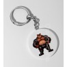 35mm Round Keyring - Leather (9)