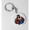 35mm Round Keyring - Leather (21)