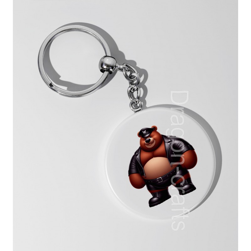 35mm Round Keyring - Leather (22) 35mm Round Keyring - Leather (22)