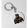 35mm Round Keyring - Leather (23)