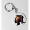 35mm Round Keyring - Leather (39)