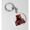 35mm Round Keyring - Leather (52)