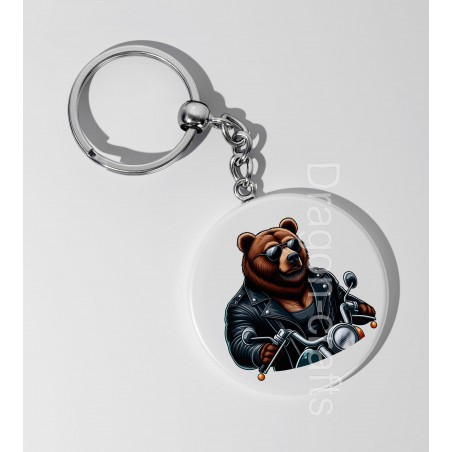 35mm Round Keyring - Leather (62)