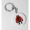 35mm Round Keyring - Leather (74)