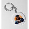 35mm Round Keyring - Leather (75)