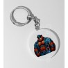 35mm Round Keyring - Leather (76)